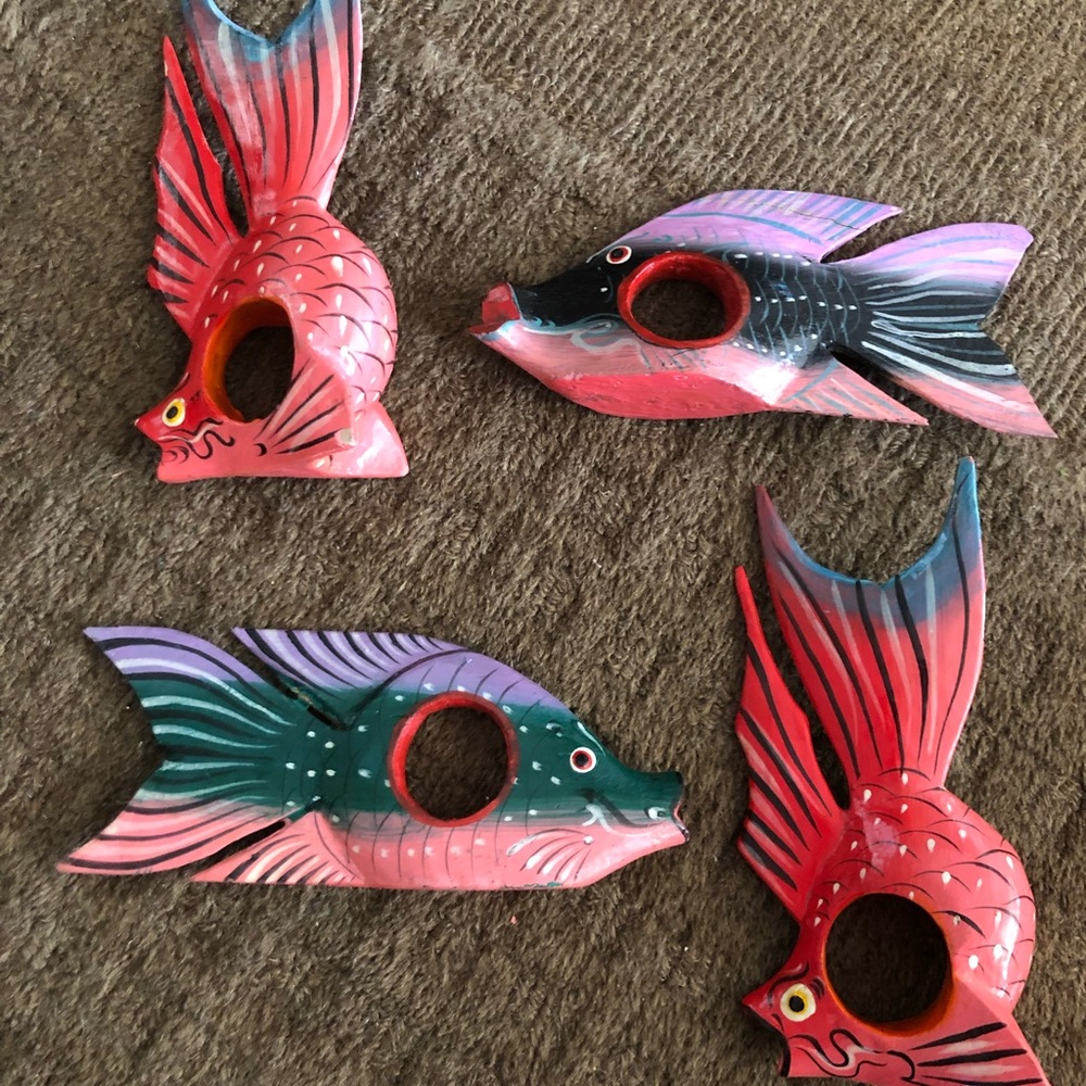 Hand Painted Napkin Rings